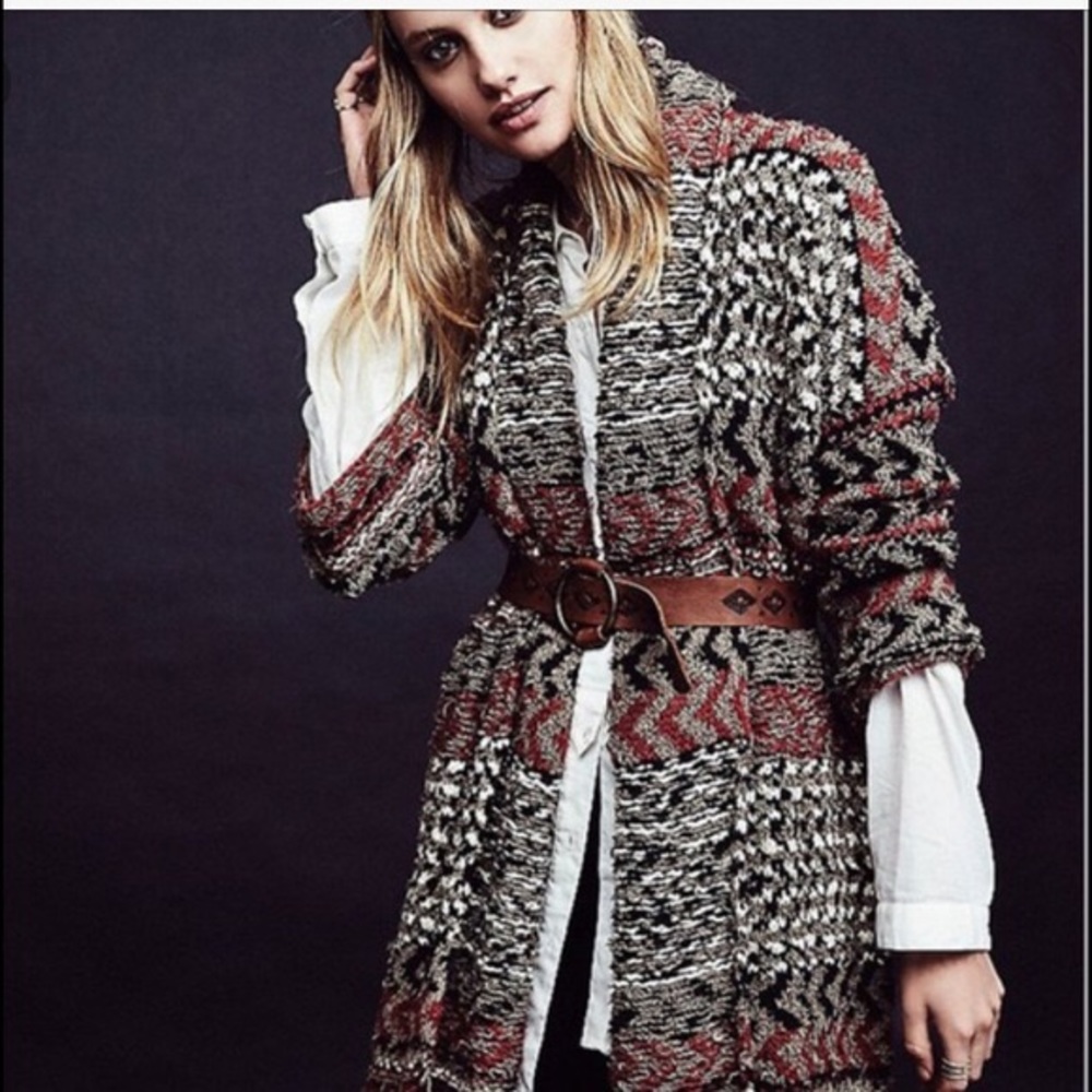 Free People Iona sweater coat S (runs large!) NWT